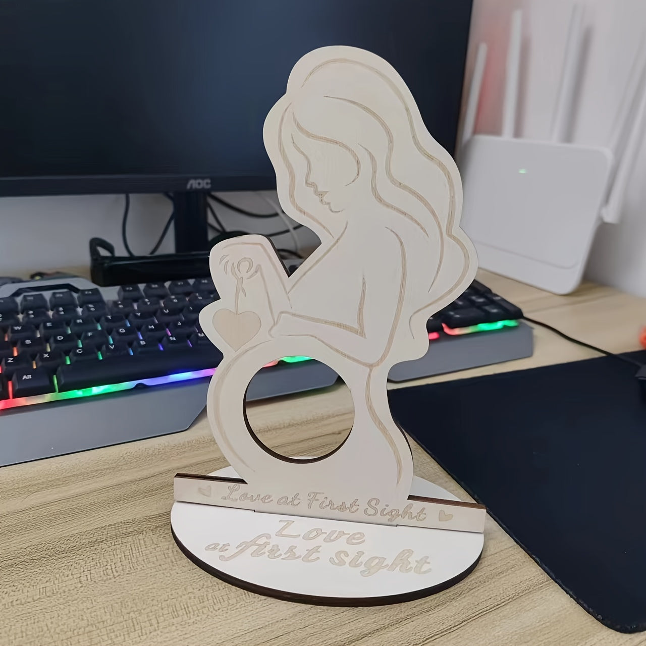 EchoLove™ – Baby echo fotolijst – Houten herinneringslijst