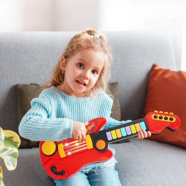 StrumStar™ – Interactieve Gitaar & Piano – Muzikaal Speelplezier voor Peuters