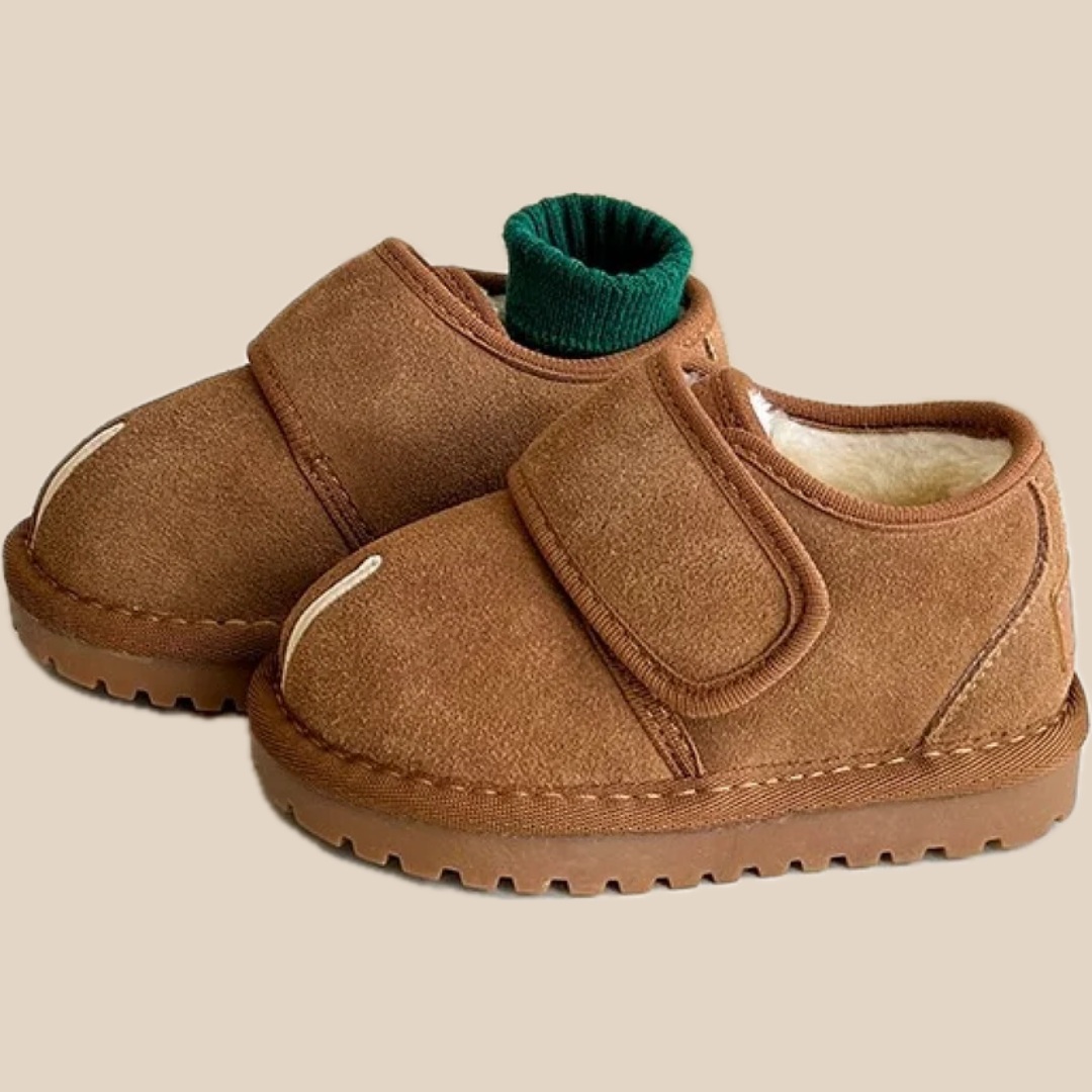 SnugStep™ – Warme Klittenbandschoenen met Antislip – Comfortabele Kinder Winterschoenen