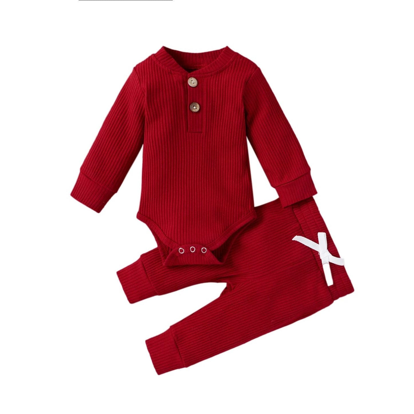 CuddleNest™ – Comfortabel Baby Kledingset – Warme Twee-Delige Outfit