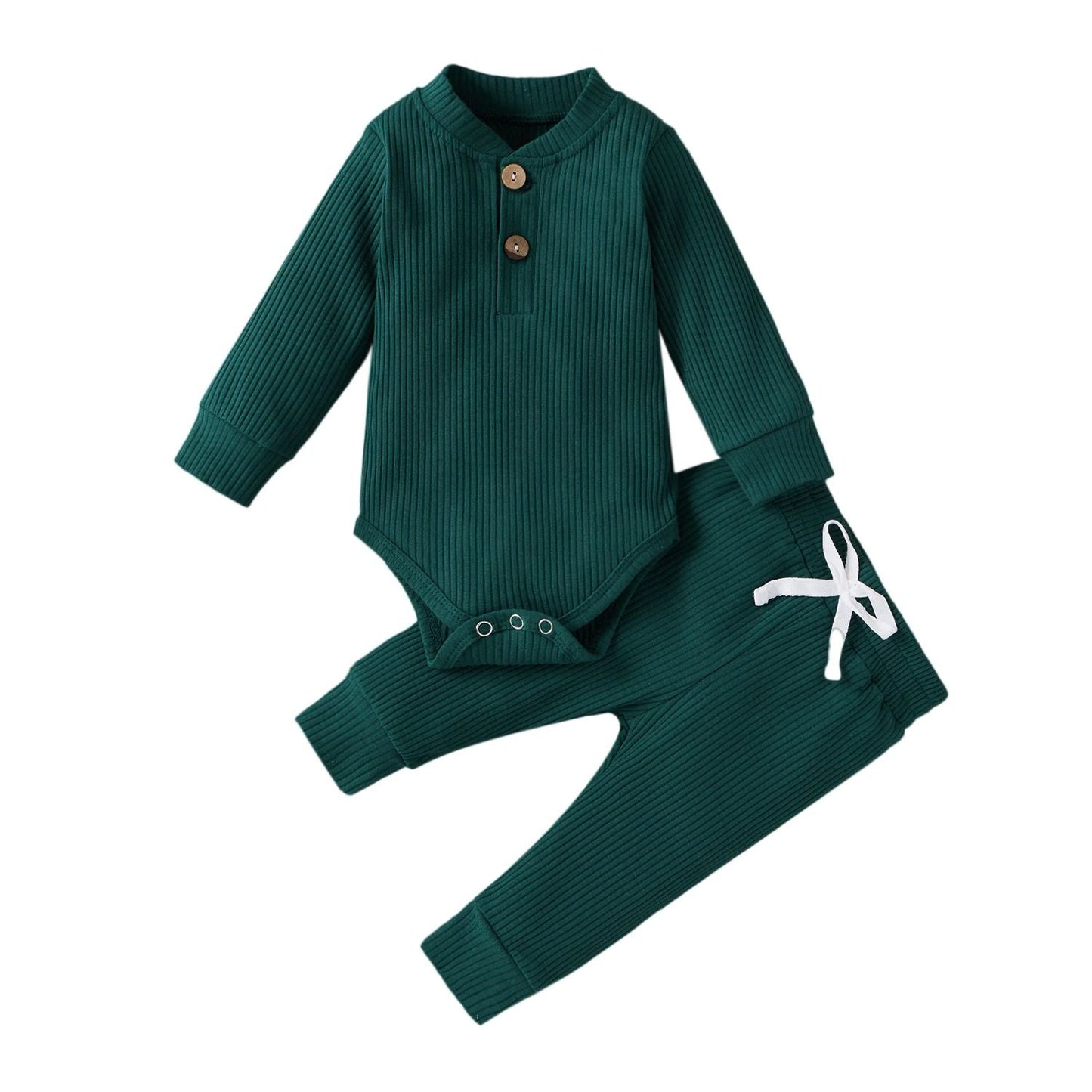 CuddleNest™ – Comfortabel Baby Kledingset – Warme Twee-Delige Outfit