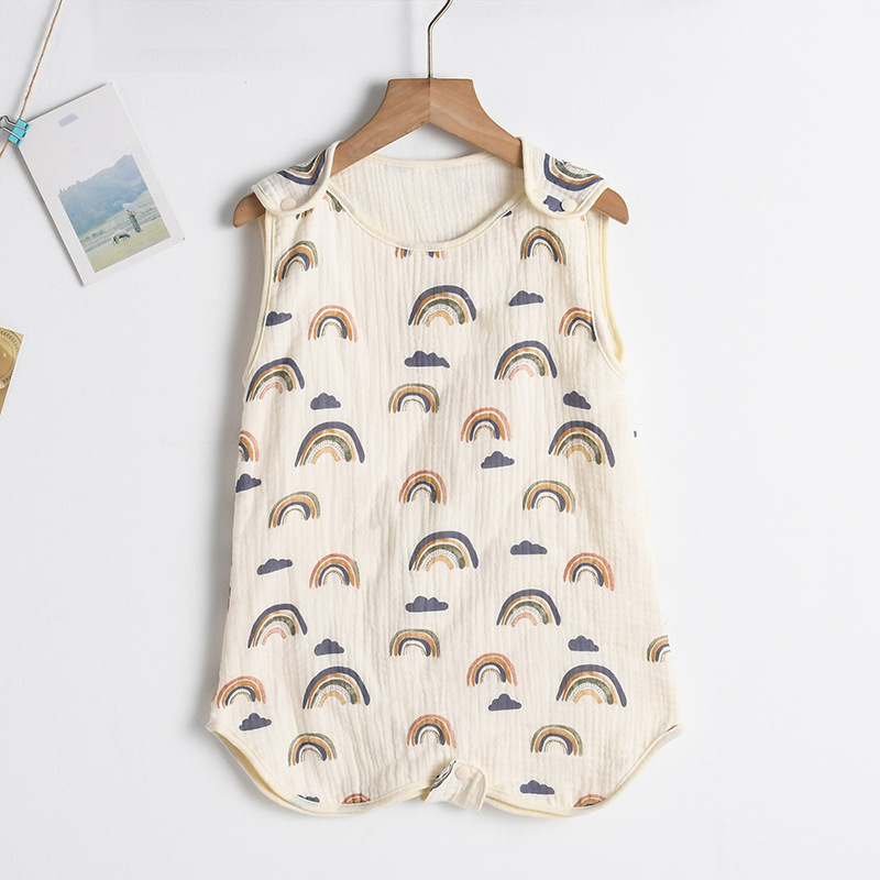 SleepBloom™ – Luchtige Musselin Zomerslaapzak – Baby Slaapcomfort Set