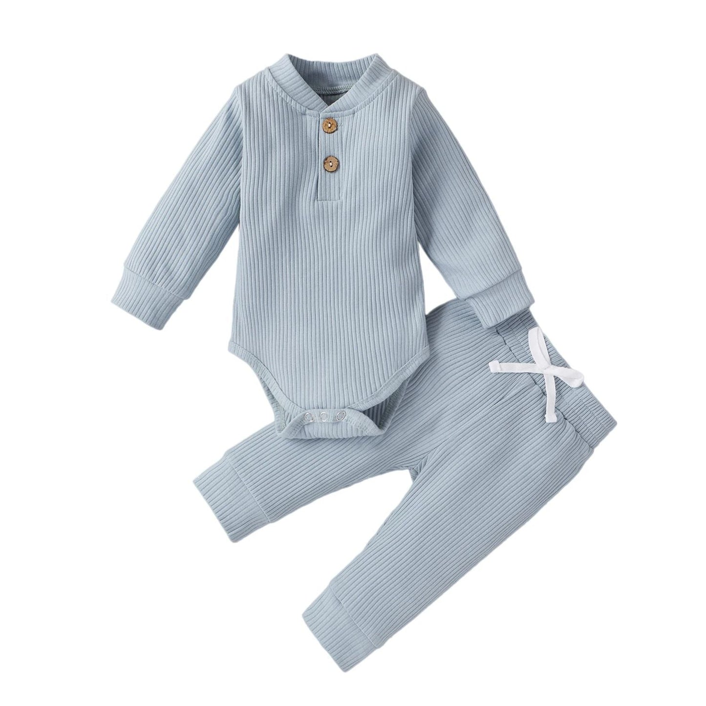 CuddleNest™ – Comfortabel Baby Kledingset – Warme Twee-Delige Outfit