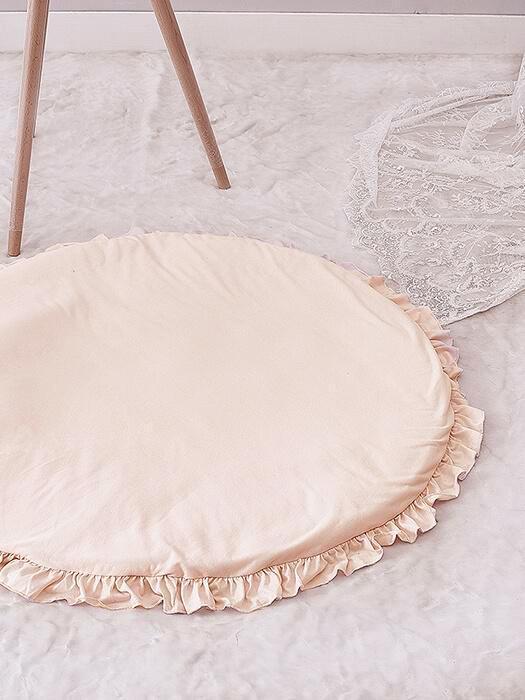 ZoetNest™ – Zachte Baby Speelmat met Ruffle Rand – Comfortabel & Stijlvol Vloerkleed