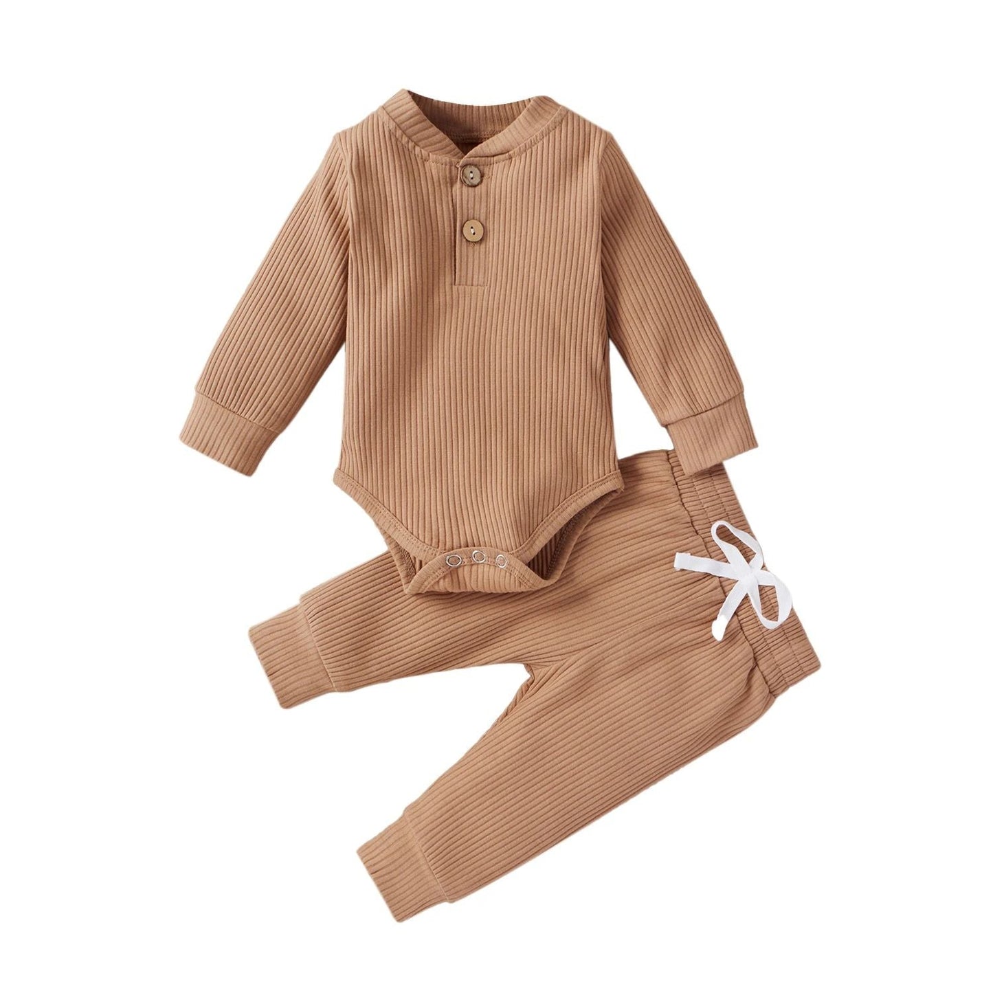CuddleNest™ – Comfortabel Baby Kledingset – Warme Twee-Delige Outfit