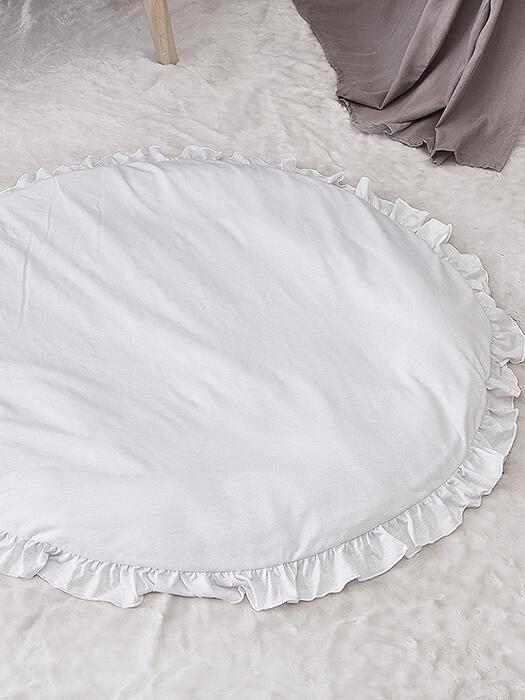 ZoetNest™ – Zachte Baby Speelmat met Ruffle Rand – Comfortabel & Stijlvol Vloerkleed