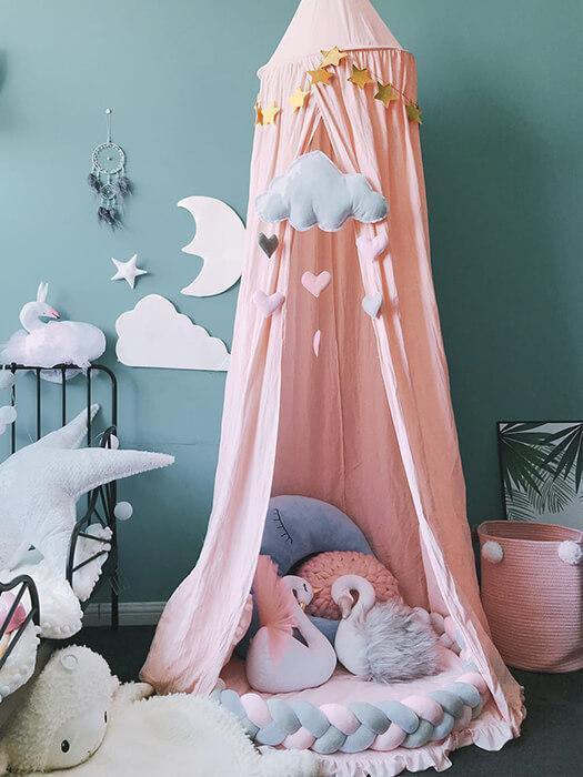 DreamVeil™ – Vintage Baby Hemel – Magische Canopy voor Kinderkamer