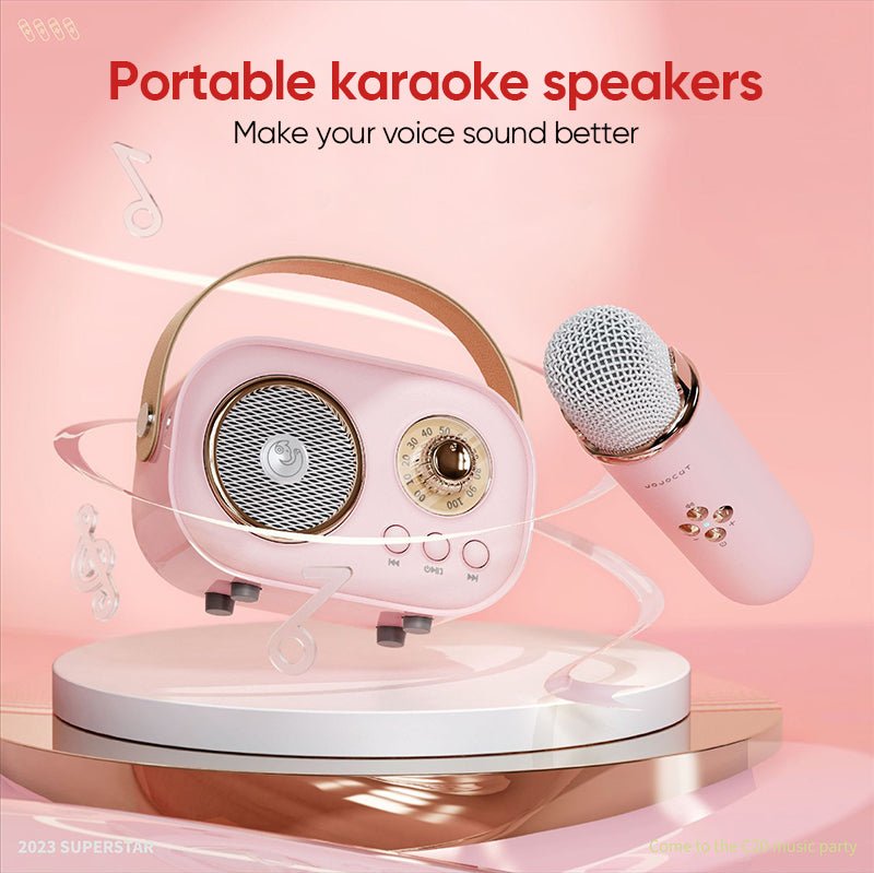 SingAlong Karaoke Set voor Kinderen en Volwassenen - Draadloze Bluetooth Speaker met Microfoon