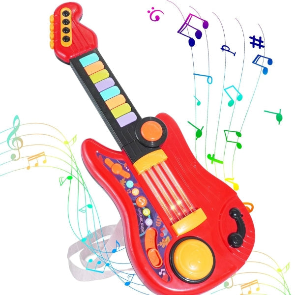 StrumStar™ – Interactieve Gitaar & Piano – Muzikaal Speelplezier voor Peuters