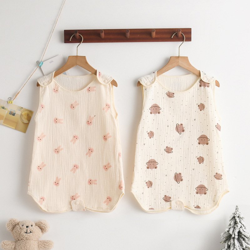 SleepBloom™ – Luchtige Musselin Zomerslaapzak – Baby Slaapcomfort Set