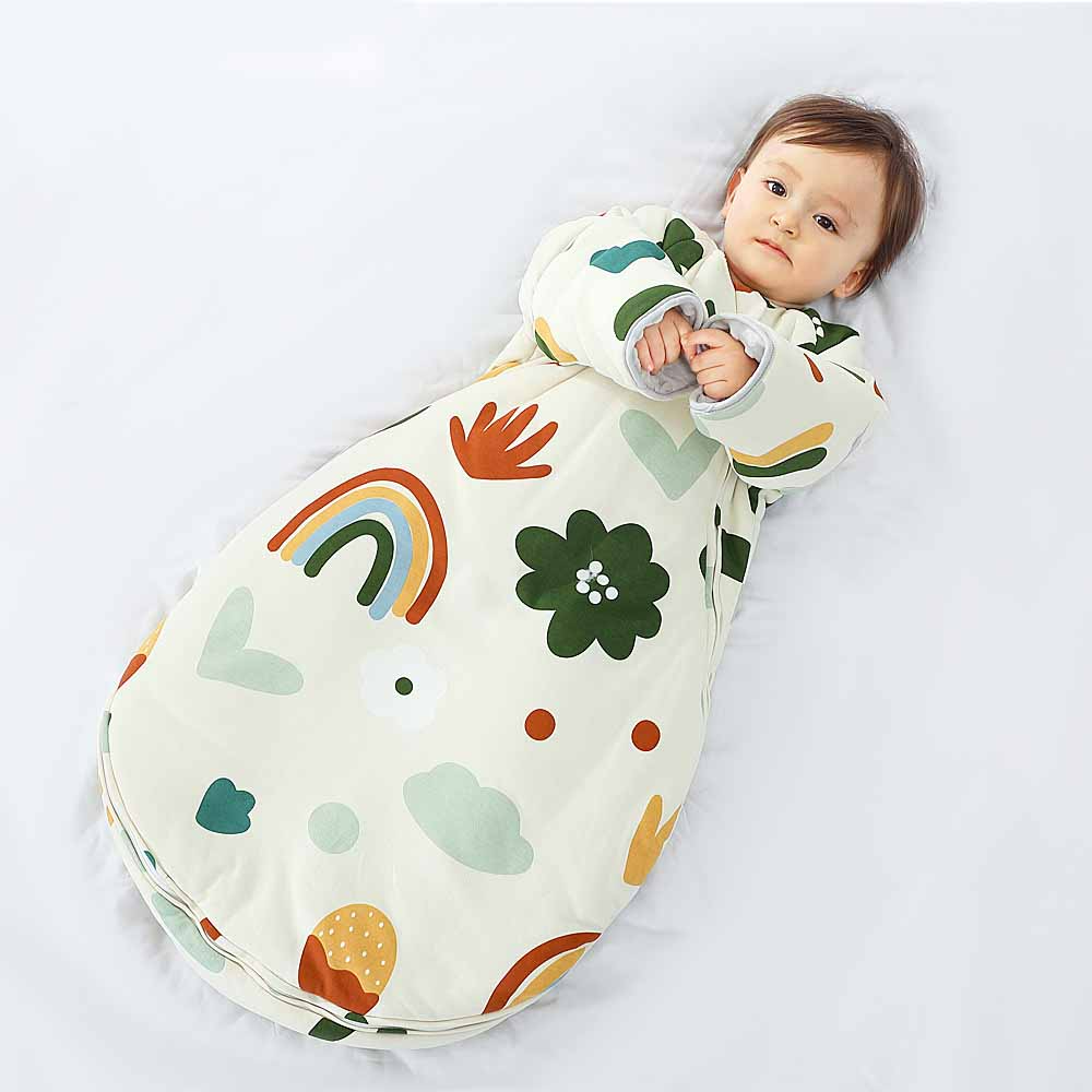 CozySleeve™ – Warme Vierseizoenen Slaapzak met Mouwen – Baby Slaappakje Set