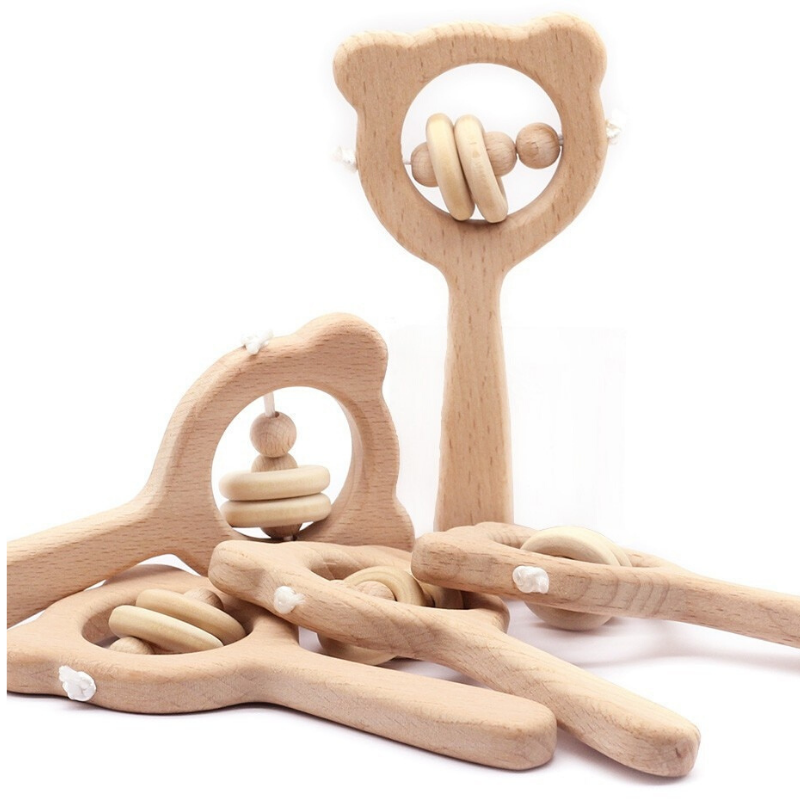 WoodNib™ – Natuurlijke bijtring voor spelend leren - Houten bijtring