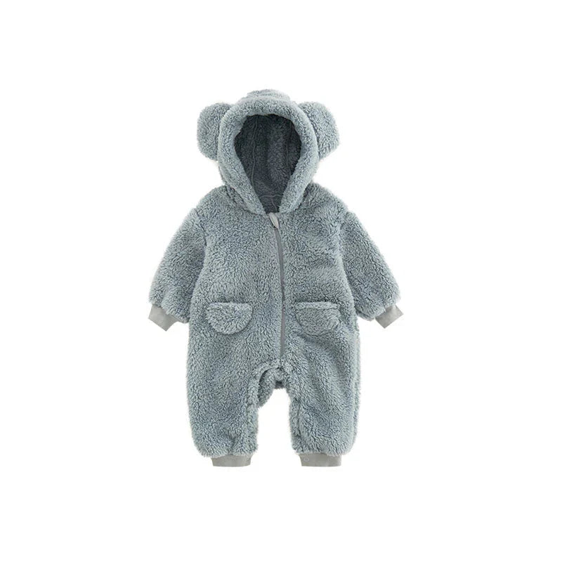 SnugTails™ – Baby fleece onesie – Zacht, veilig en super fotogeniek