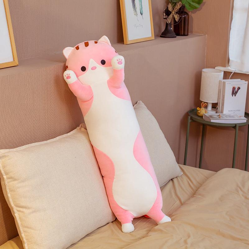 SnugBuddy™ – Langwerpig Kussen met Cartoonprint – Zachte Knuffelsteun