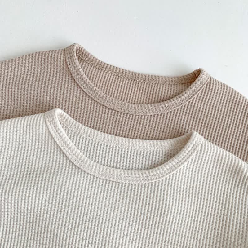 WaffleBear™ – Gebreide Trui en Broek Set met Berenmotief – Warme Baby Outfit