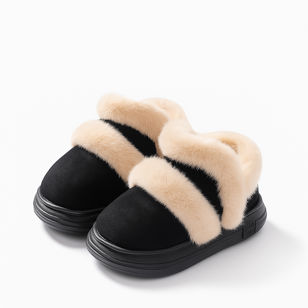 FuzzyStep™ – Warme Enkellaarsjes met Pluche – Stijlvolle Kinder Winterschoenen