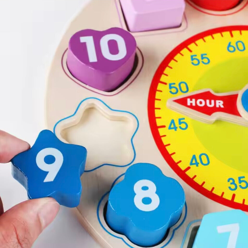 TickTockWood™ – Montessori Houten Leerklok – Educatief Speelgoed voor Peuters