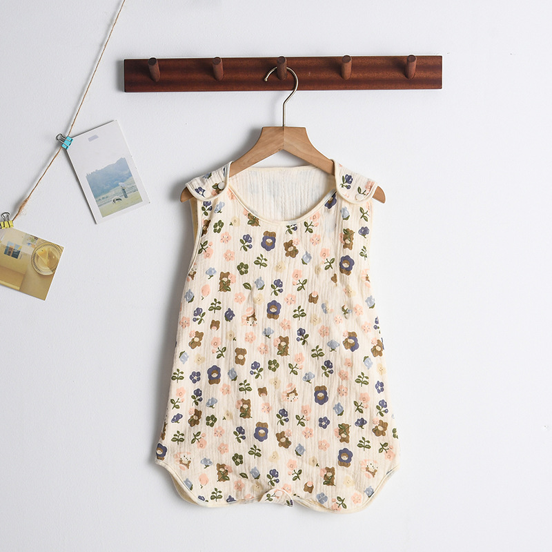 SleepBloom™ – Luchtige Musselin Zomerslaapzak – Baby Slaapcomfort Set