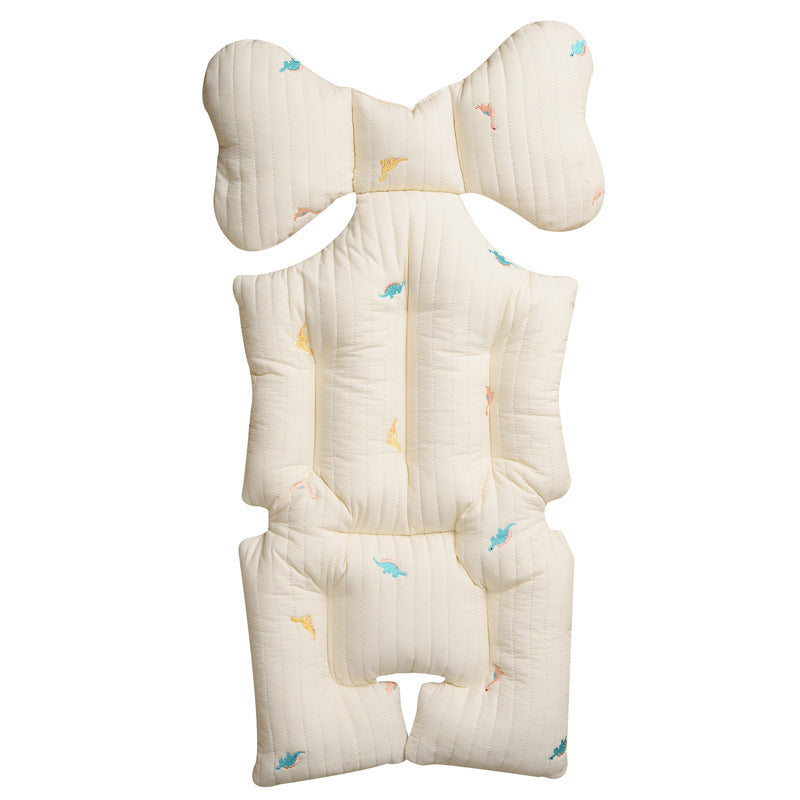 SoftNest™ – Katoenen Kinderwagenkussen van Mousseline – Comfortabel & Ademend