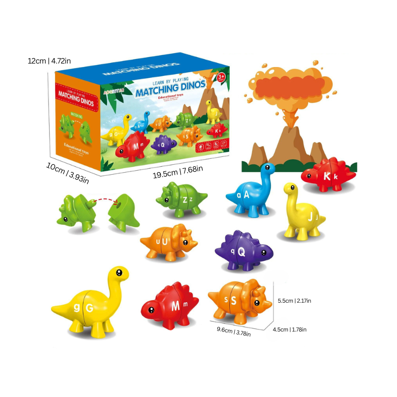 4Little - DinoMix - Montessori kleuren dinosaurus sorteerspel