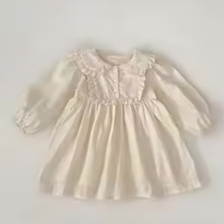 LaceHarvest™ – Vintage Set met Kanten Kraag – Baby en Peuter Outfit