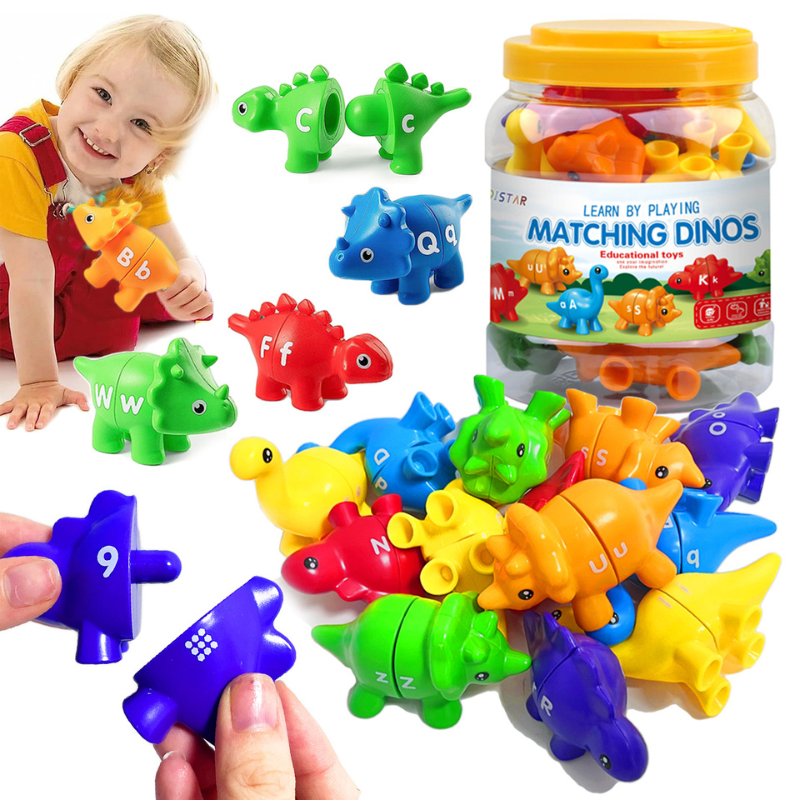 4Little - DinoMix - Montessori kleuren dinosaurus sorteerspel