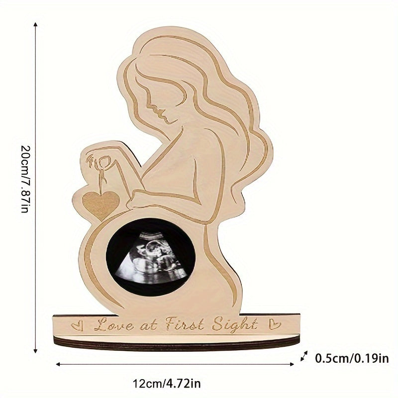 EchoLove™ – Baby echo fotolijst – Houten herinneringslijst
