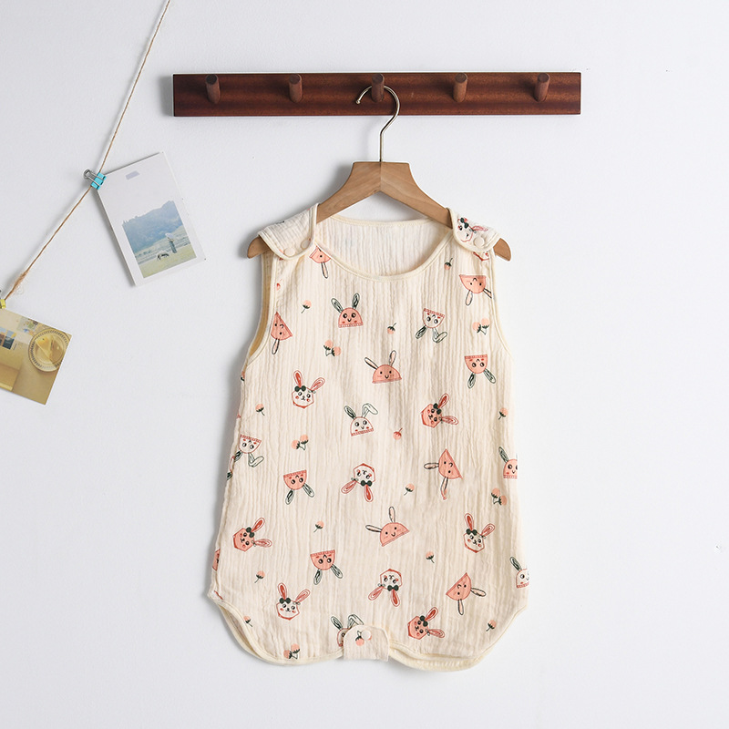 SleepBloom™ – Luchtige Musselin Zomerslaapzak – Baby Slaapcomfort Set