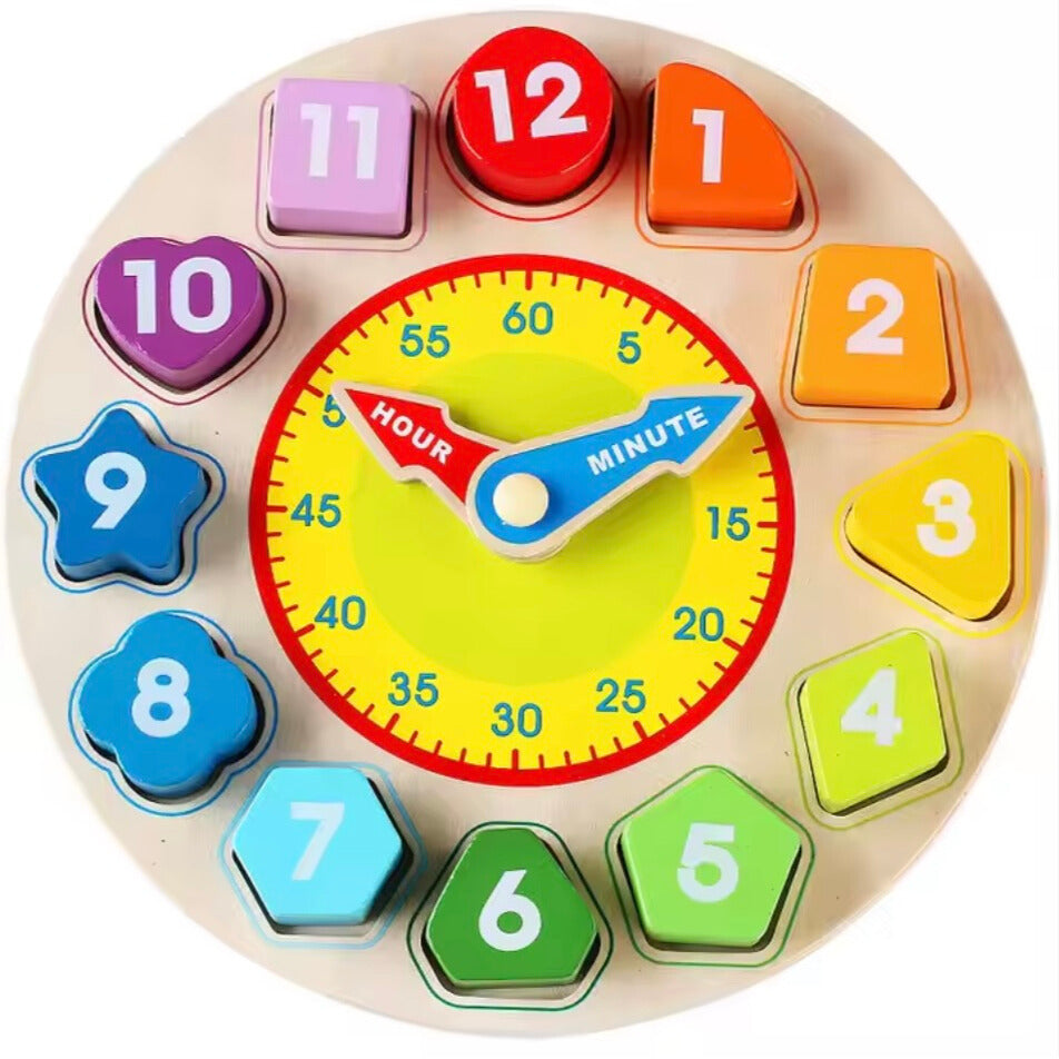 TickTockWood™ – Montessori Houten Leerklok – Educatief Speelgoed voor Peuters