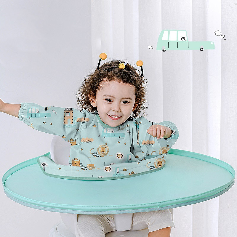 MealGuard™ – Waterdicht Baby Slabbetje met Placemat – Complete Eetstoel Bescherming