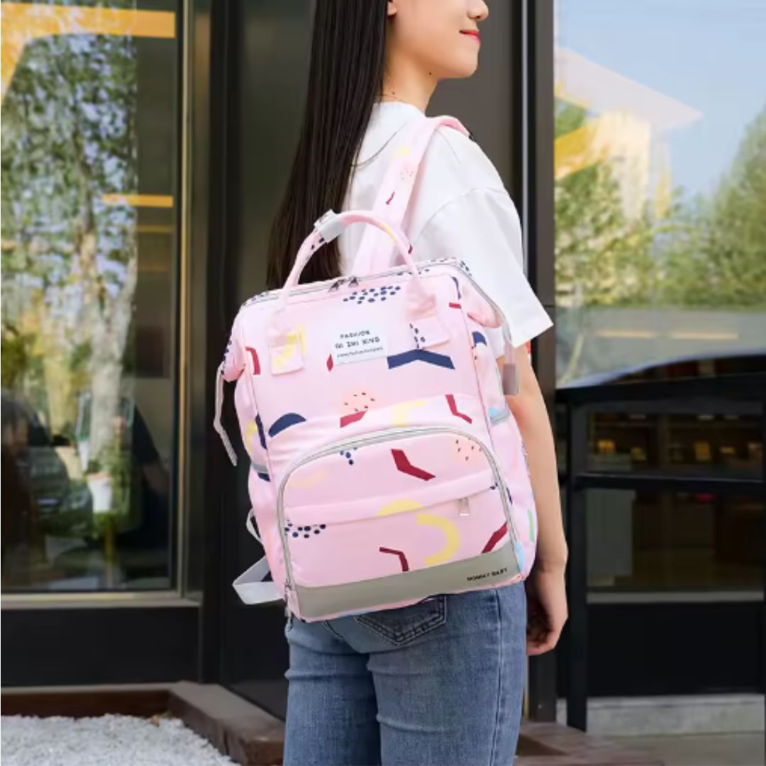 CarryEase™ – Grote Verzorgingsrugzak voor Ouders – Praktische Baby Organizer Tas