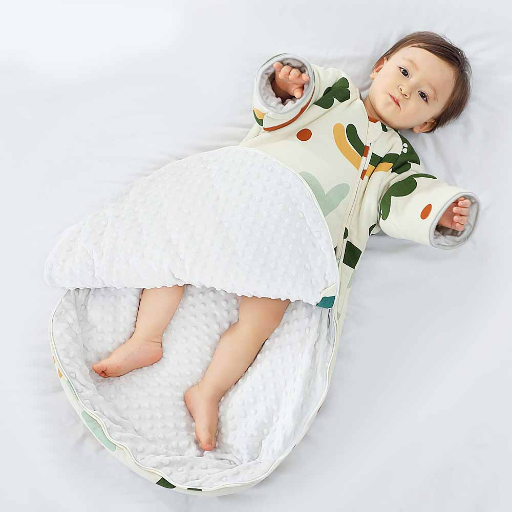 CozySleeve™ – Warme Vierseizoenen Slaapzak met Mouwen – Baby Slaappakje Set