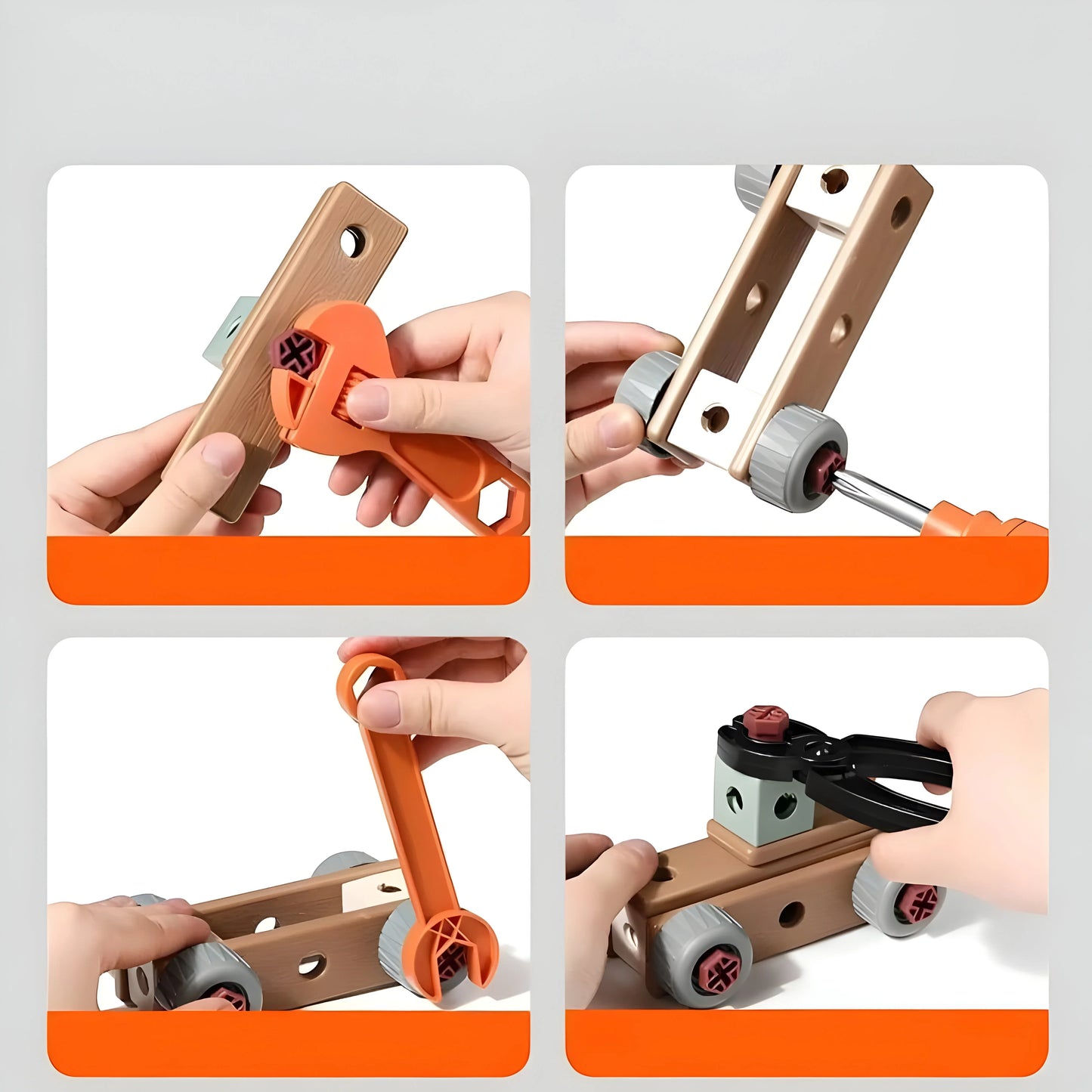 InventorCase™ – Creatieve Bouwset met Gereedschap – Constructie Speelset