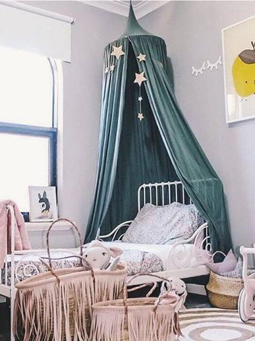 DreamVeil™ – Vintage Baby Hemel – Magische Canopy voor Kinderkamer
