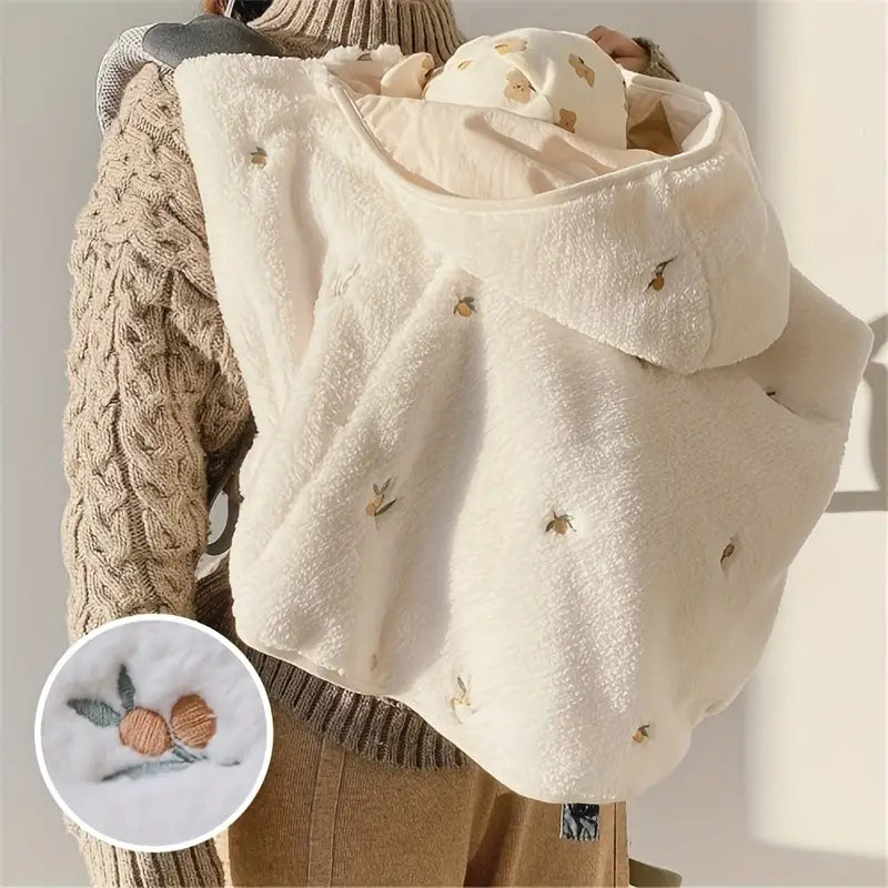 SnugCape™ – Warme Fleece Draagcape – Comfortabele Bescherming voor Baby’s