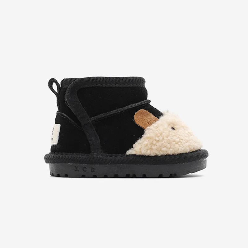CuddlePaws™ – Warme Enkellaarsjes met Poppetje – Comfortabele Baby Schoenen