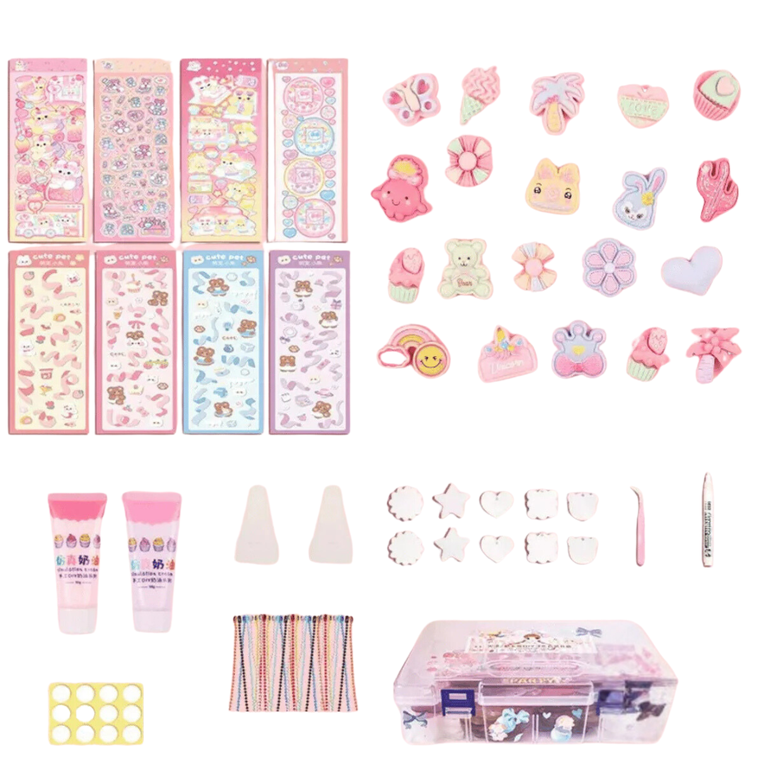 StickerWonder™ – Creatieve 3D Stickerset met Parelaccessoires – Magisch Knutselplezier