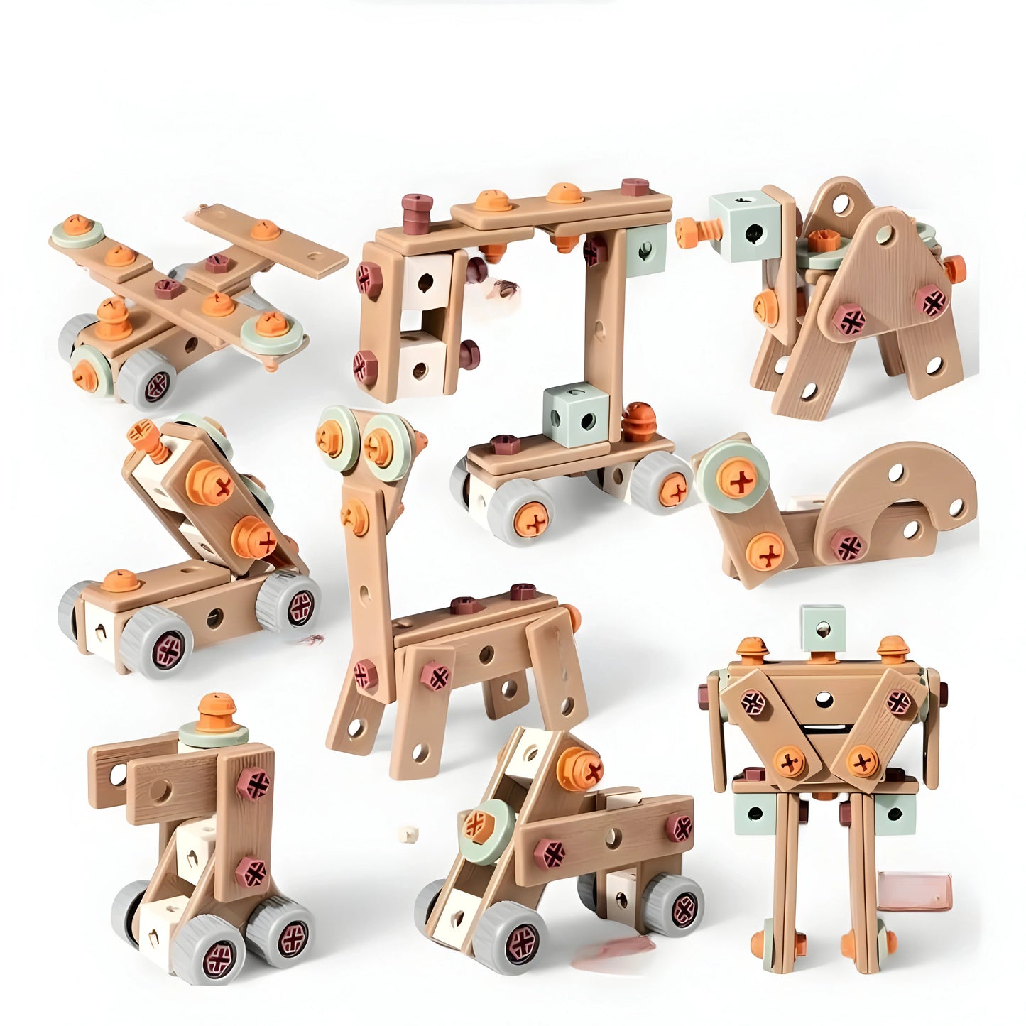 InventorCase™ – Creatieve Bouwset met Gereedschap – Constructie Speelset