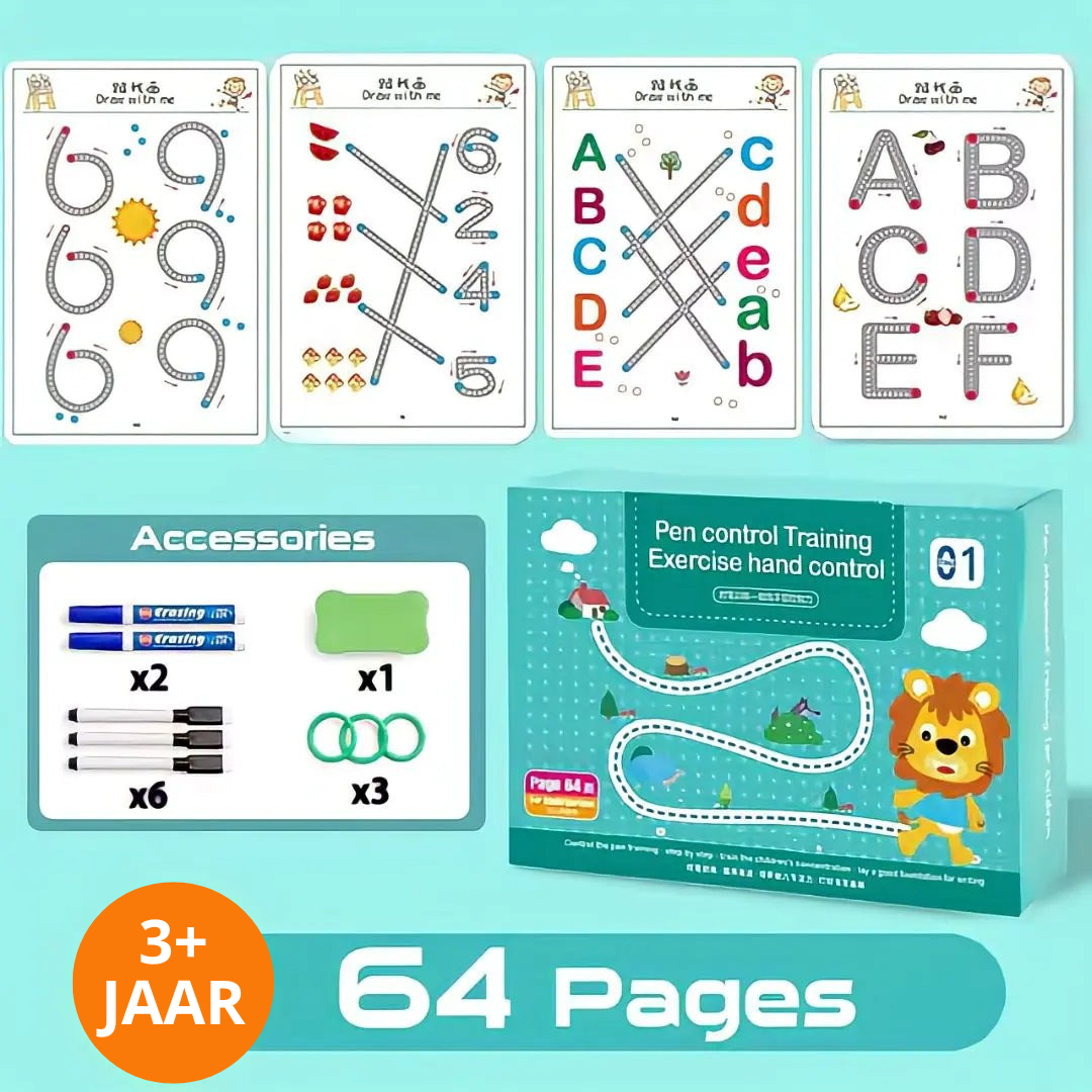 KiddoLearn™ - Hergebruikbaar schrijfboek