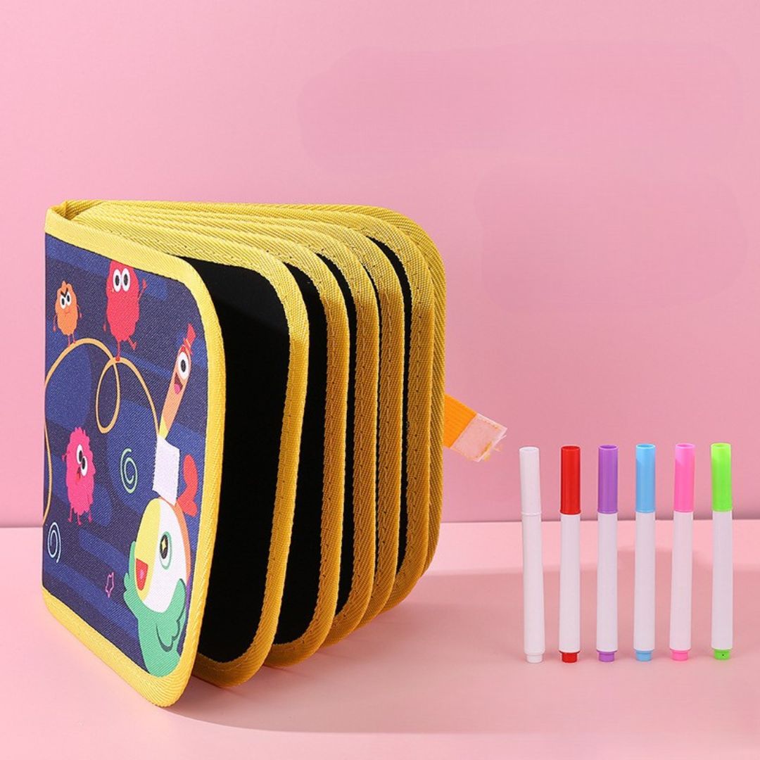 DoodleBook™ – Herbruikbaar Kleurenplezier voor Kinderen – Creatief Kleurboek