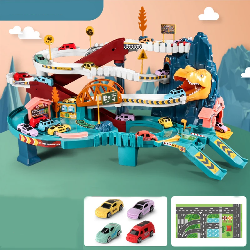 DinoRacers™ – Interactieve Auto Speelbaan met Dino’s – Educatief Raceplezier