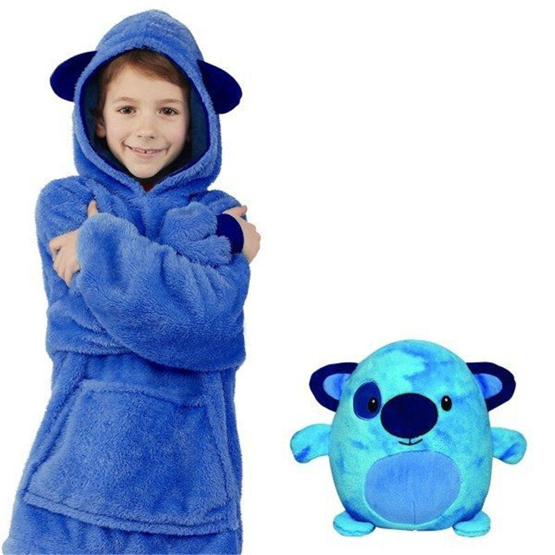 CuddleHood™ – Knuffelige Hoodie met Capuchon – Warme Multifunctionele Kindertrui