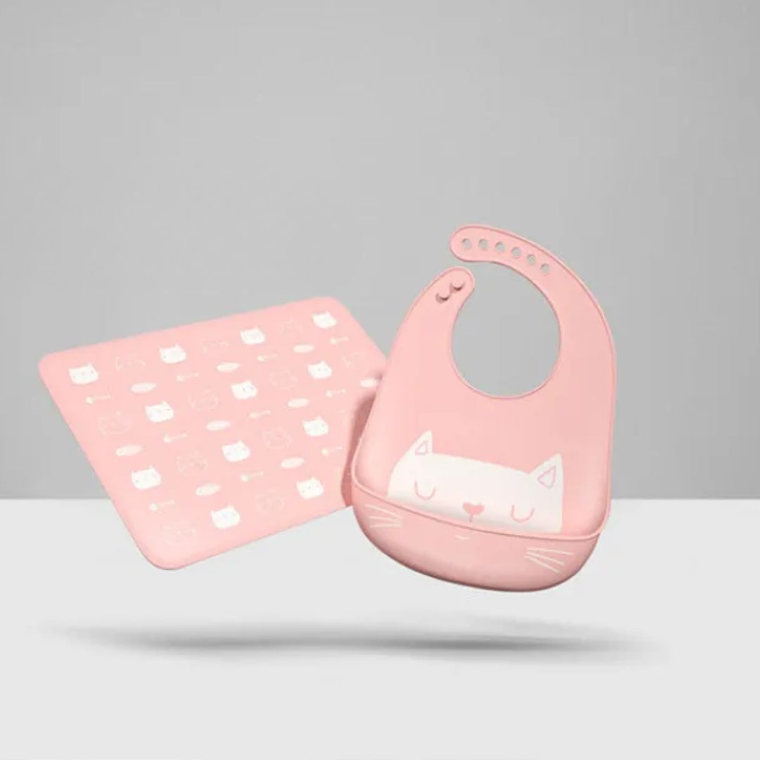 CritterBib™ – Zacht Siliconen Latzakje – Praktisch Dierenmotief Slabbetje