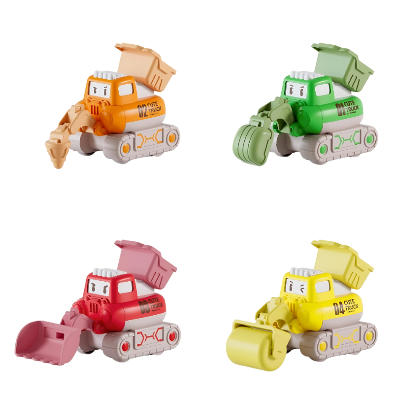BuildRacers™ – Push & Go Bouwvoertuigen – Educatief Speelgoed voor Peuters