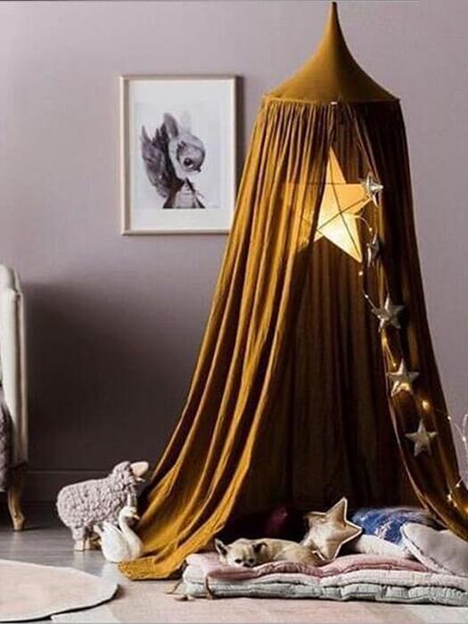 DreamVeil™ – Vintage Baby Hemel – Magische Canopy voor Kinderkamer