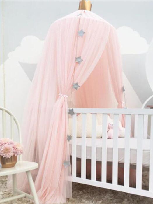 DreamDome™ – Ronde Hemel voor Babybed – Sfeervolle Beddecoratie