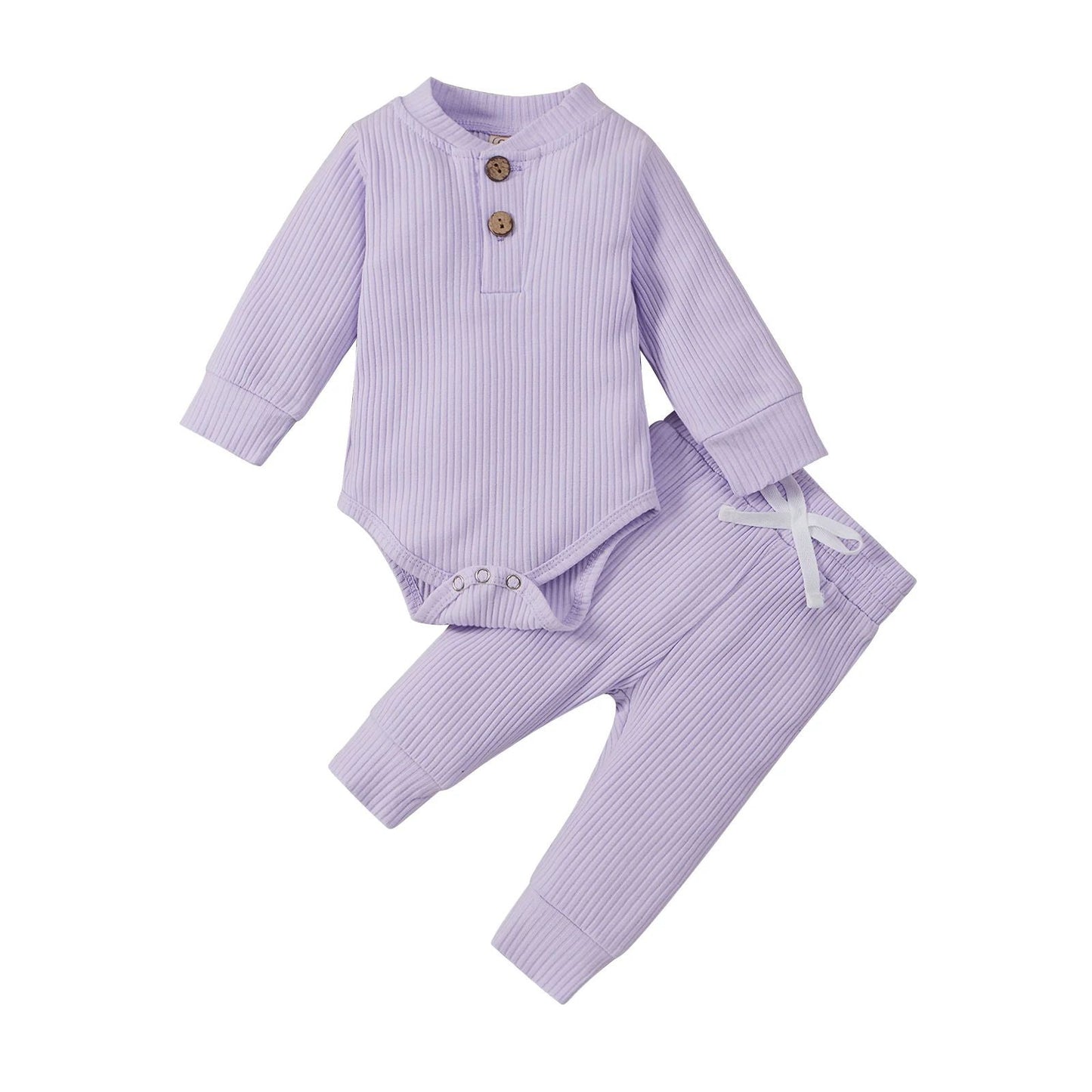 CuddleNest™ – Comfortabel Baby Kledingset – Warme Twee-Delige Outfit