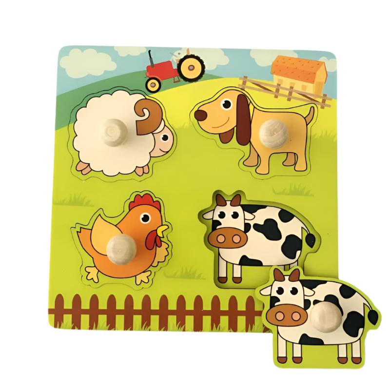 ShapeSmart™ – Educatieve Houten Puzzel – Kleuren & Vormen Ontdekspel