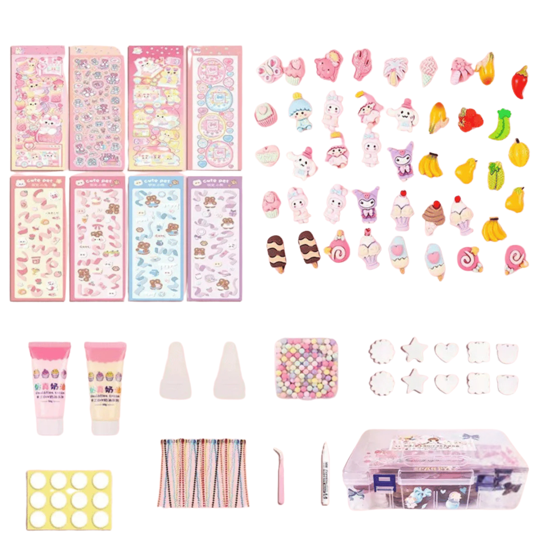 StickerWonder™ – Creatieve 3D Stickerset met Parelaccessoires – Magisch Knutselplezier