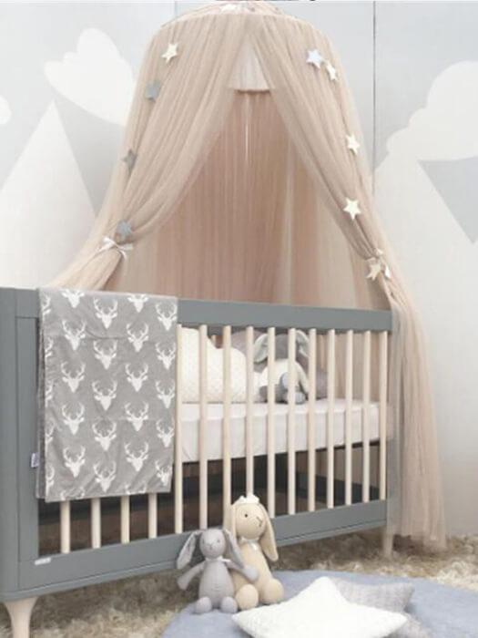 DreamDome™ – Ronde Hemel voor Babybed – Sfeervolle Beddecoratie